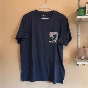 UNIQLO x Hokusai Blue T-Shirt